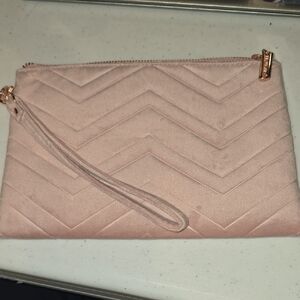 Elegant Pink BeautyBio Clutch Bag